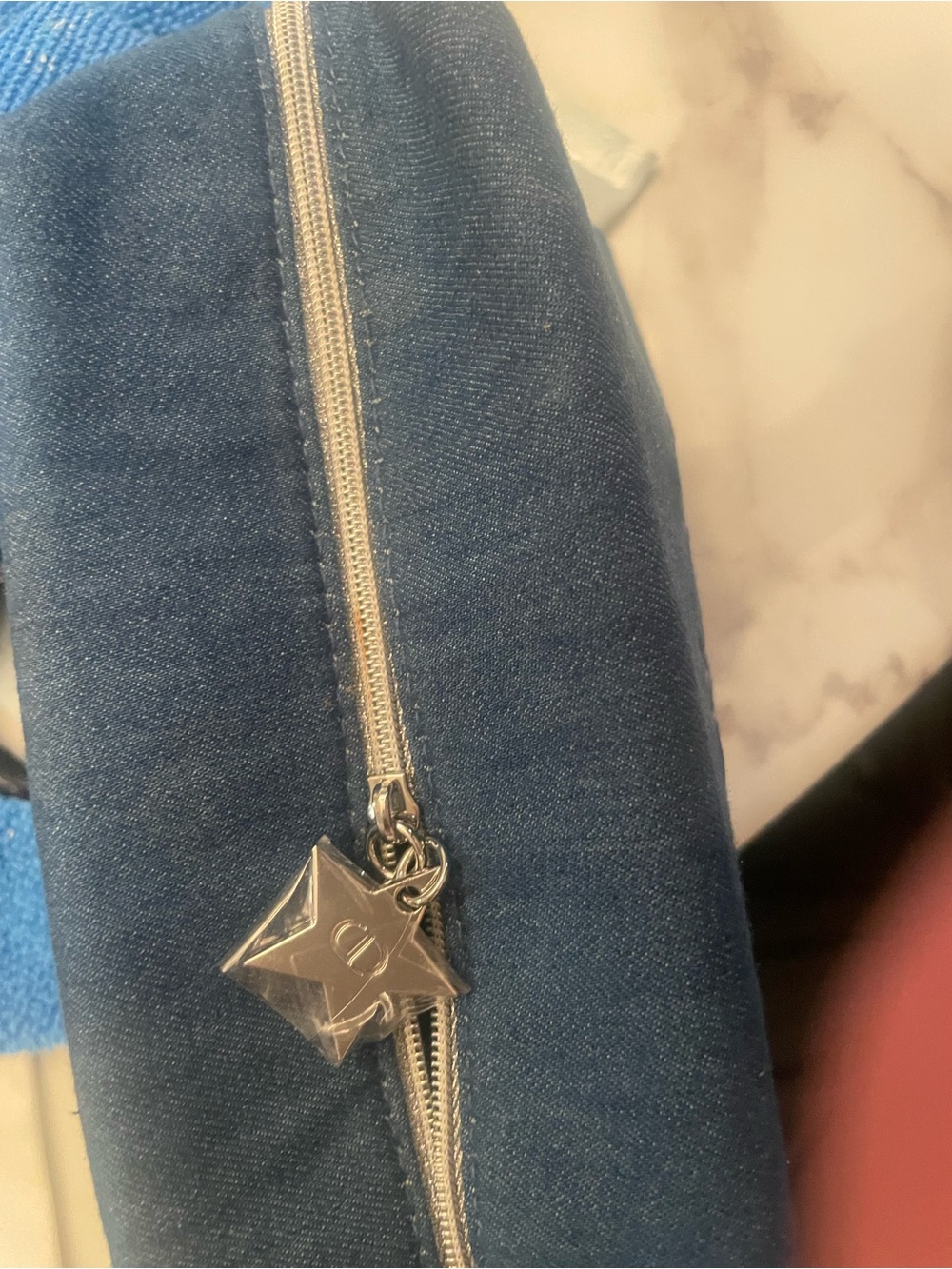 Dior Beauty Cosmetic Pouch in Blue Denim - Picture 5 of 8
